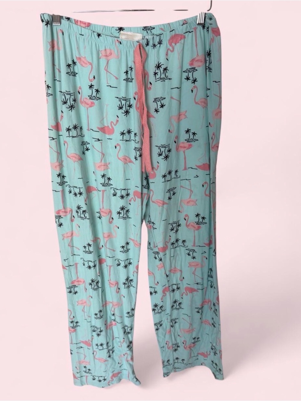 Bobbie Brooks Mint and Pink Flamingo Pajama Pants